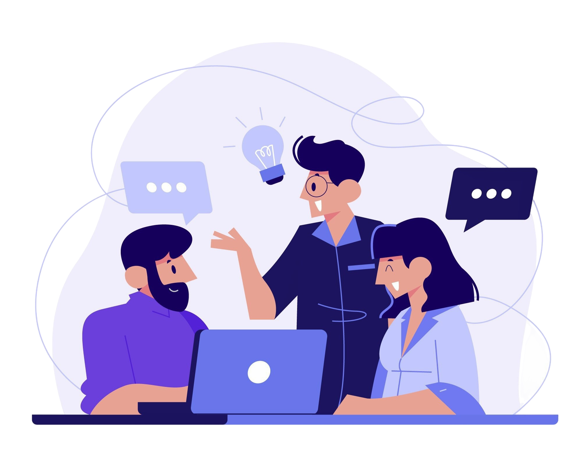 Contact illustration